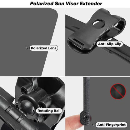 Polarized Car Visor ~ Block glare and drive comfortably in any weather~